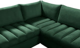 Jacob Velvet Modular Sectional Sofa - Luxurious Soft Black Upholstery with Contemporary Design