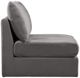 Jacob Modular Armless Chair - Luxurious Soft Upholstery, Deep Channel Tufting, Contemporary Design