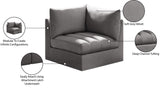 Jacob Modular Corner Chair - Luxurious Velvet Upholstery, Deep Channel Tufting, Contemporary Design