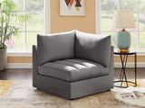 Jacob Modular Corner Chair - Luxurious Velvet Upholstery, Deep Channel Tufting, Contemporary Design