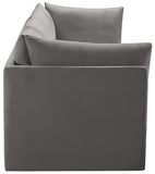 Jacob Velvet Modular Sofa - Luxurious Contemporary Seating with Deep Channel Tufting & Easy Attachment