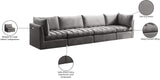 Jacob Velvet Modular Sofa - Luxurious Contemporary Seating with Deep Channel Tufting & Easy Attachment