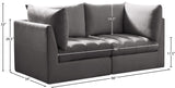 Jacob Velvet Modular Sofa - Luxurious Contemporary Seating with Deep Channel Tufting & Easy Attachment