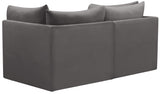 Jacob Velvet Modular Sofa - Luxurious Contemporary Seating with Deep Channel Tufting & Easy Attachment