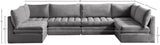 Jacob Velvet Modular Sectional - Luxurious Contemporary Seating with Endless Configuration Options