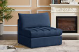 Jacob Modular Armless Chair - Luxurious Soft Upholstery, Deep Channel Tufting, Contemporary Design