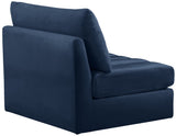 Jacob Modular Armless Chair - Luxurious Soft Upholstery, Deep Channel Tufting, Contemporary Design