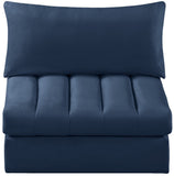 Jacob Modular Armless Chair - Luxurious Soft Upholstery, Deep Channel Tufting, Contemporary Design