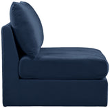 Jacob Modular Armless Chair - Luxurious Soft Upholstery, Deep Channel Tufting, Contemporary Design