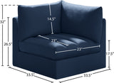 Jacob Modular Corner Chair - Luxurious Velvet Upholstery, Deep Channel Tufting, Contemporary Design