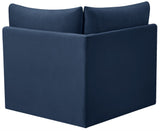 Jacob Modular Corner Chair - Luxurious Velvet Upholstery, Deep Channel Tufting, Contemporary Design