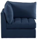 Jacob Modular Corner Chair - Luxurious Velvet Upholstery, Deep Channel Tufting, Contemporary Design