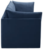 Jacob Velvet Modular Sofa - Luxurious Contemporary Seating with Deep Channel Tufting & Easy Attachment
