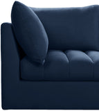 Jacob Velvet Modular Sofa - Luxurious Contemporary Seating with Deep Channel Tufting & Easy Attachment