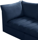 Jacob Velvet Modular Sofa - Luxurious Contemporary Seating with Deep Channel Tufting & Easy Attachment