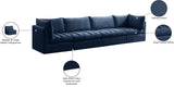 Jacob Velvet Modular Sofa - Luxurious Contemporary Seating with Deep Channel Tufting & Easy Attachment