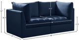 Jacob Velvet Modular Sofa - Luxurious Contemporary Seating with Deep Channel Tufting & Easy Attachment