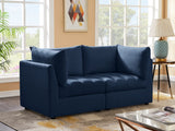 Jacob Velvet Modular Sofa - Luxurious Contemporary Seating with Deep Channel Tufting & Easy Attachment
