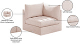 Jacob Modular Corner Chair - Luxurious Velvet Upholstery, Deep Channel Tufting, Contemporary Design