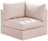Jacob Modular Corner Chair - Luxurious Velvet Upholstery, Deep Channel Tufting, Contemporary Design