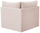 Jacob Modular Corner Chair - Luxurious Velvet Upholstery, Deep Channel Tufting, Contemporary Design