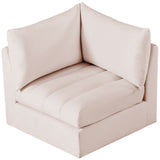 Jacob Modular Corner Chair - Luxurious Velvet Upholstery, Deep Channel Tufting, Contemporary Design