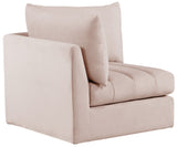 Jacob Modular Corner Chair - Luxurious Velvet Upholstery, Deep Channel Tufting, Contemporary Design