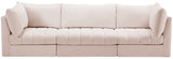Jacob Velvet Modular Sofa - Luxurious Contemporary Seating with Deep Channel Tufting & Easy Attachment