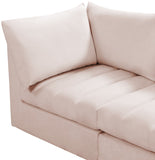 Jacob Velvet Modular Sofa - Luxurious Contemporary Seating with Deep Channel Tufting & Easy Attachment