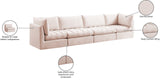 Jacob Velvet Modular Sofa - Luxurious Contemporary Seating with Deep Channel Tufting & Easy Attachment