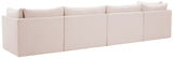 Jacob Velvet Modular Sofa - Luxurious Contemporary Seating with Deep Channel Tufting & Easy Attachment