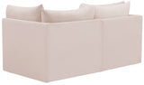 Jacob Velvet Modular Sofa - Luxurious Contemporary Seating with Deep Channel Tufting & Easy Attachment