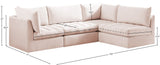 Jacob Velvet Modular Sectional Sofa - Luxurious Soft Black Upholstery with Customizable Configurations