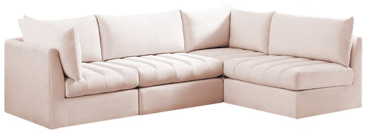 Jacob Velvet Modular Sectional Sofa - Luxurious Soft Black Upholstery with Customizable Configurations