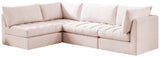 Jacob Velvet Modular Sectional Sofa - Luxurious Soft Black Upholstery with Customizable Configurations