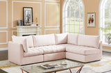 Jacob Velvet Modular Sectional Sofa - Luxurious Soft Black Upholstery with Customizable Configurations