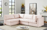 Jacob Velvet Modular Sectional Sofa - Luxurious Soft Black Upholstery with Customizable Configurations