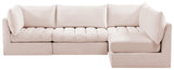 Jacob Velvet Modular Sectional Sofa - Luxurious Soft Black Upholstery with Customizable Configurations