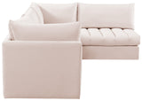 Jacob Velvet Modular Sectional Sofa - Luxurious Soft Black Upholstery with Customizable Configurations