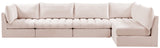Jacob Velvet Modular Sectional Sofa - Luxurious Soft Black Upholstery with Customizable Configurations