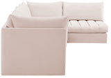 Jacob Velvet Modular Sectional Sofa - Luxurious Soft Black Upholstery with Customizable Configurations