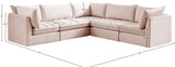 Jacob Velvet Modular Sectional Sofa - Luxurious Soft Black Upholstery with Customizable Configurations