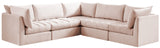 Jacob Velvet Modular Sectional Sofa - Luxurious Soft Black Upholstery with Customizable Configurations