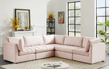 Jacob Velvet Modular Sectional Sofa - Luxurious Soft Black Upholstery with Customizable Configurations