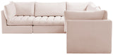 Jacob Velvet Modular Sectional Sofa - Luxurious Soft Black Upholstery with Customizable Configurations