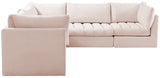 Jacob Velvet Modular Sectional Sofa - Luxurious Soft Black Upholstery with Customizable Configurations