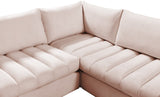 Jacob Velvet Modular Sectional Sofa - Luxurious Soft Black Upholstery with Customizable Configurations