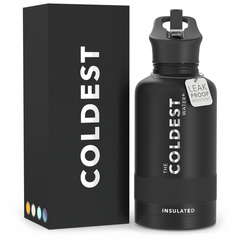 Sports Water Bottle Stealth Black