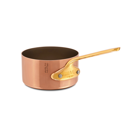 Mauviel M'MINIS Copper Sauce Pan With Brass Handles, 3.5-In