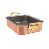 Mauviel M'Minis Copper Roasting Pan With Brass Handles, 7.1 x 5.5-in